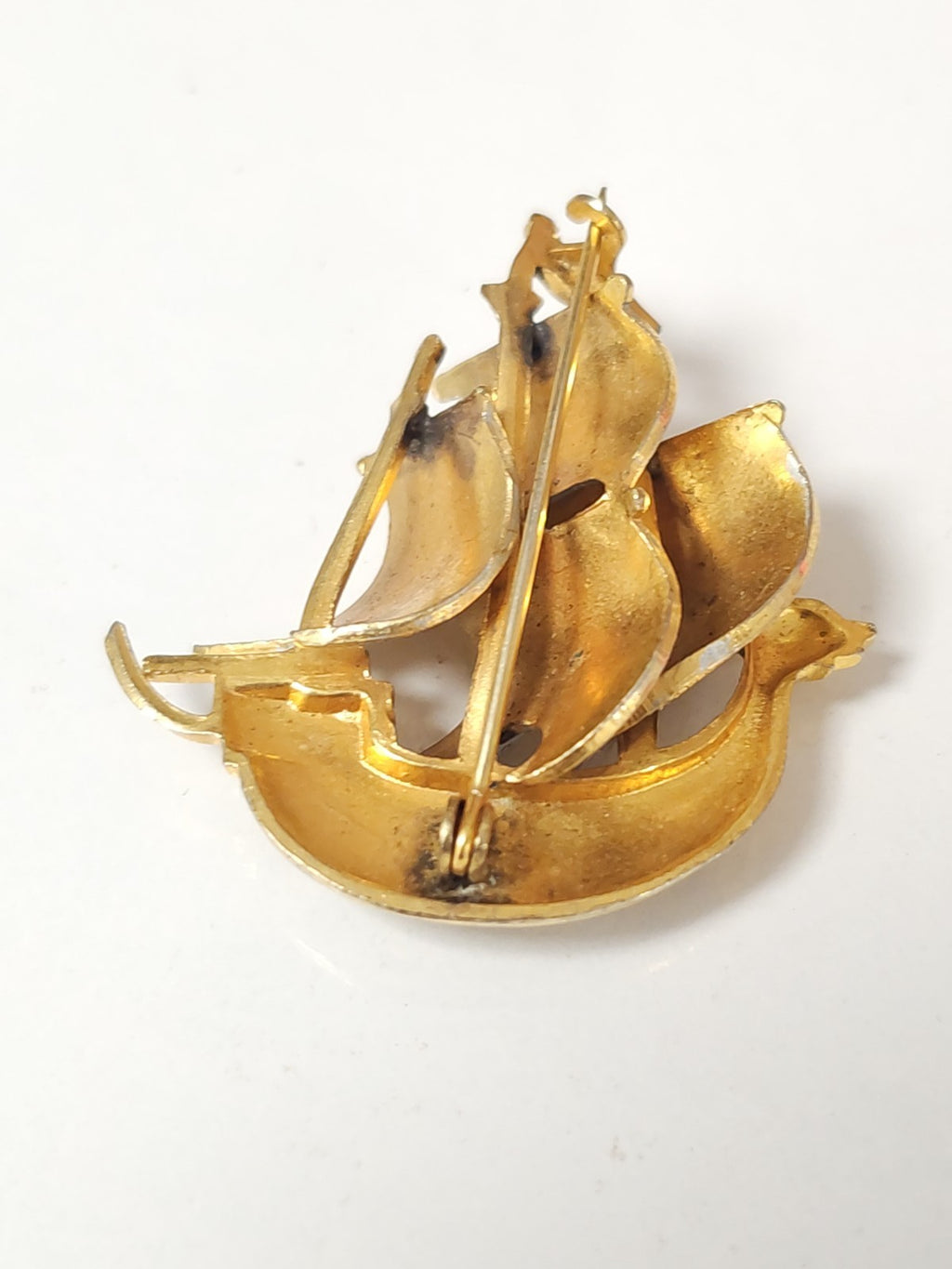 Broche vintage ancienne émaillée rétro, bijou de collection pour amateur d?objet