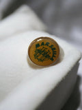 Pin's vintage Olympique de Marseille OM rond jaune rétro football ancien