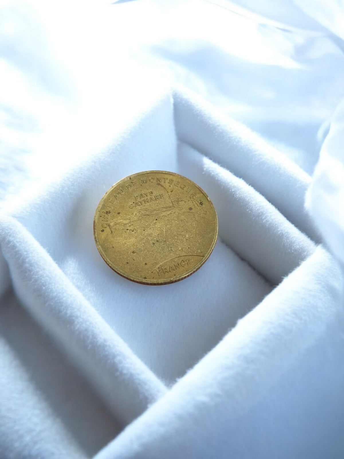 Médaille ancienne Château Montségur Pays Cathare vintage France rétro