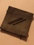 Écusson ancien tissu kaki insigne militaire vintage patch armée