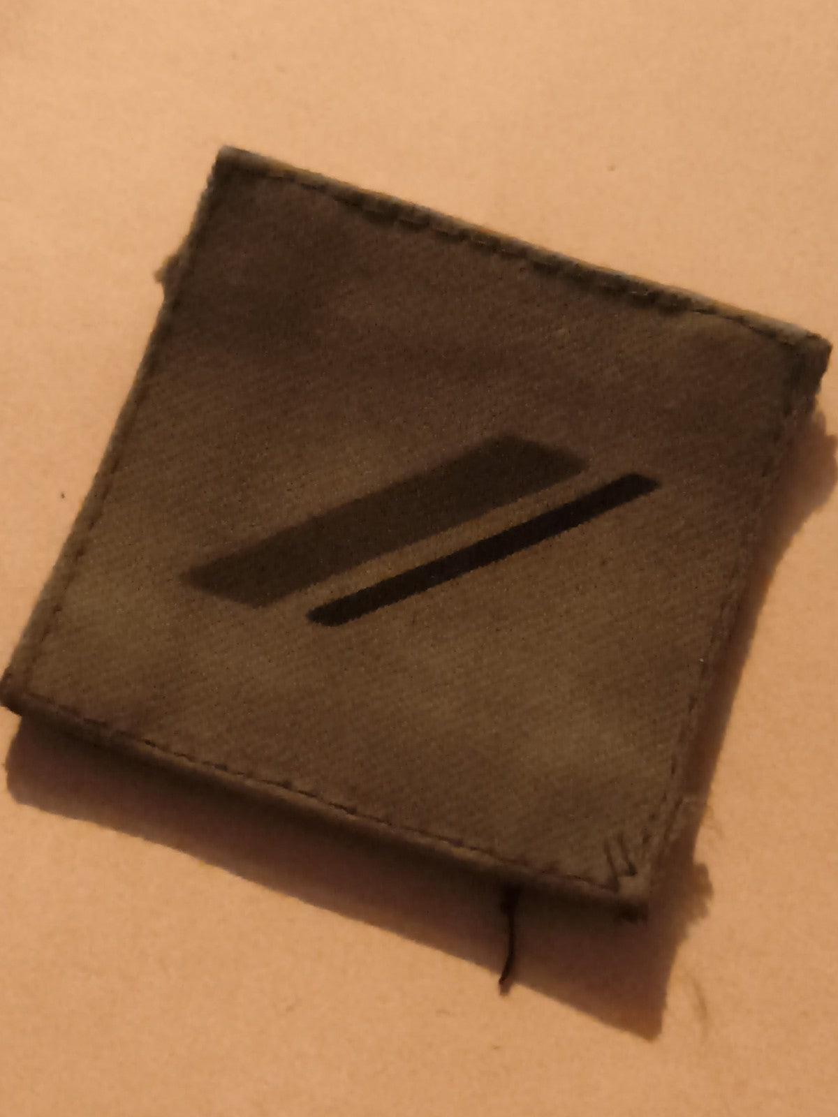 Écusson ancien tissu kaki insigne militaire vintage patch armée