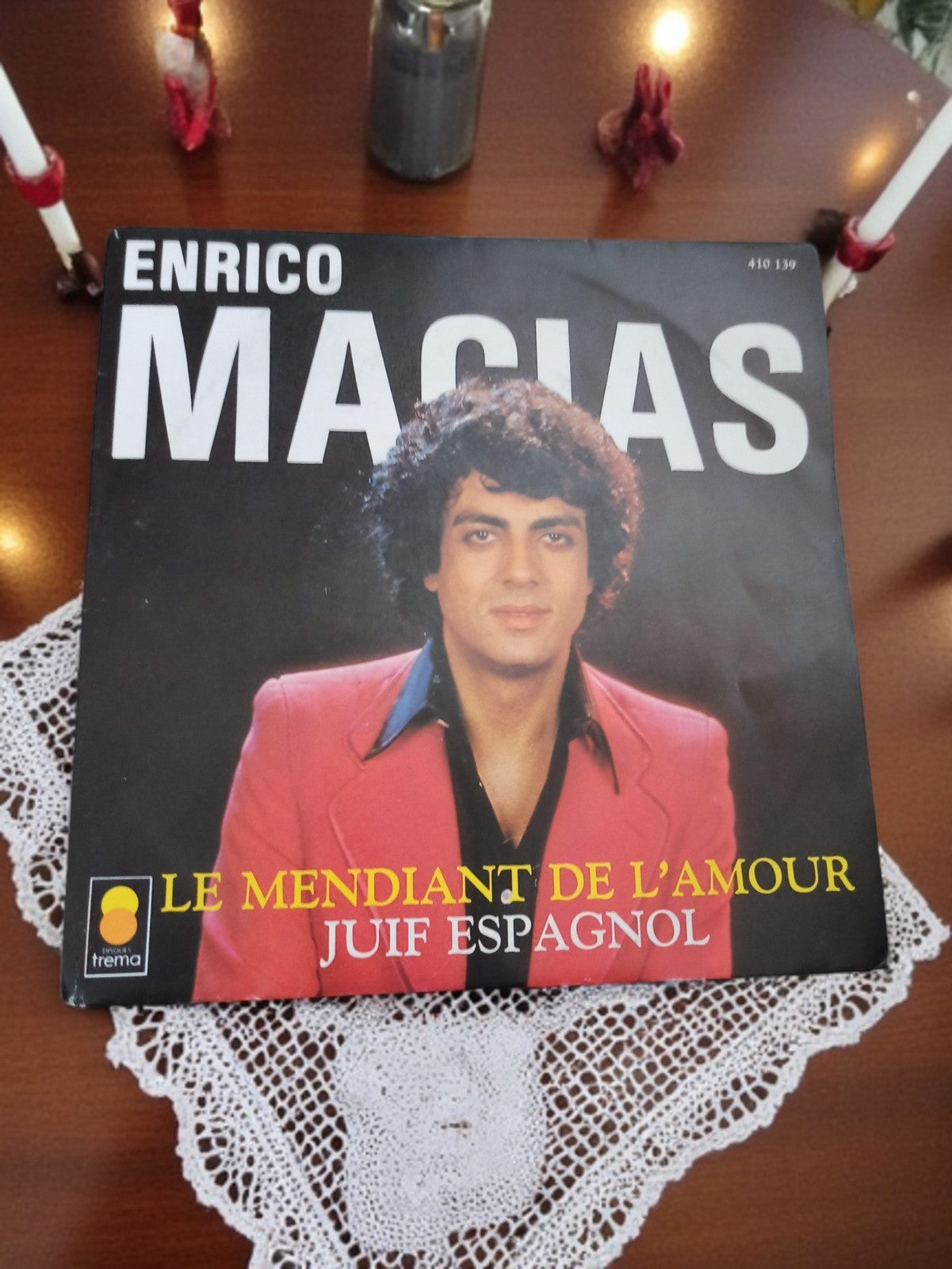Vinyle 45 tours Enrico Macias vintage – Le Mendiant de l’Amour Juif Espagnol