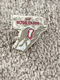 Pin's Royal Canin lévrier vintage, logo couronne, émaillé, course chien (Ref 9)