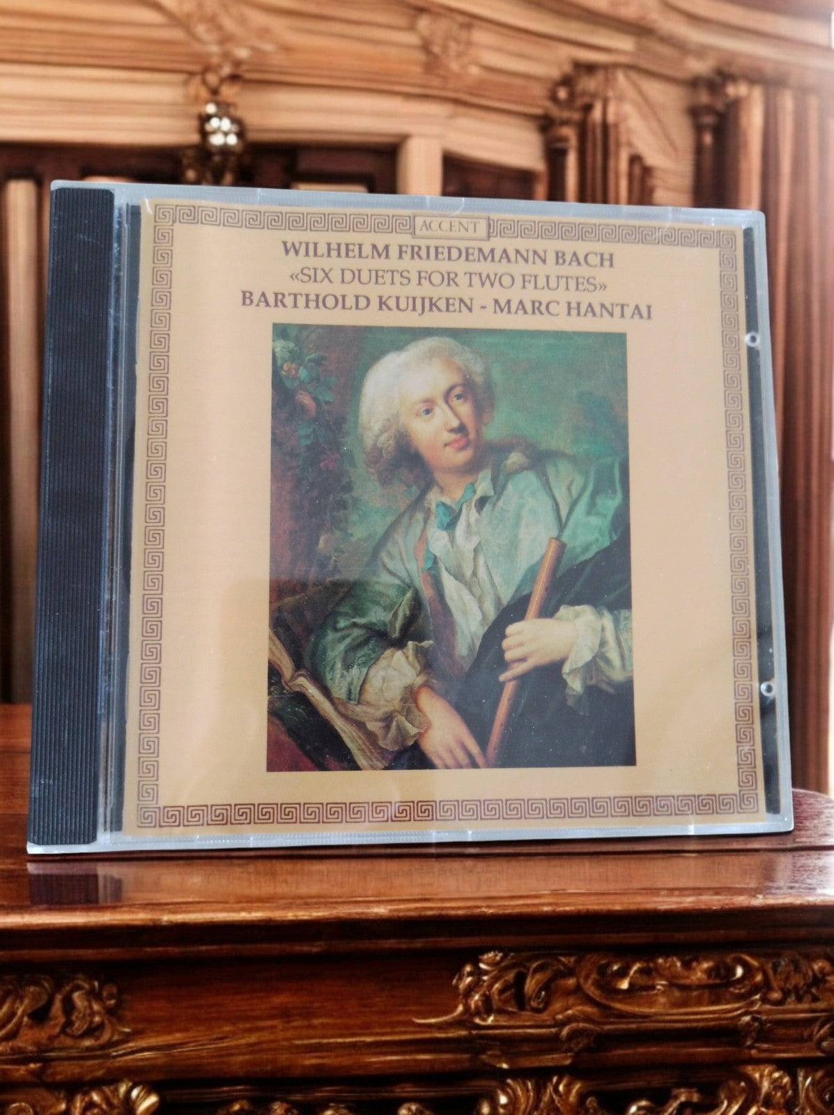 CD Wilhelm Friedemann Bach Six Duets Flûtes Accent Kuijken Hantai Classique Vint