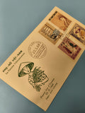 Ancienne enveloppe FDC Vietnam 1969 Femme vietnamienne timbres illustrés