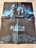 Poster La Planète des Singes Tim Burton film cinéma UFD bleu foncé