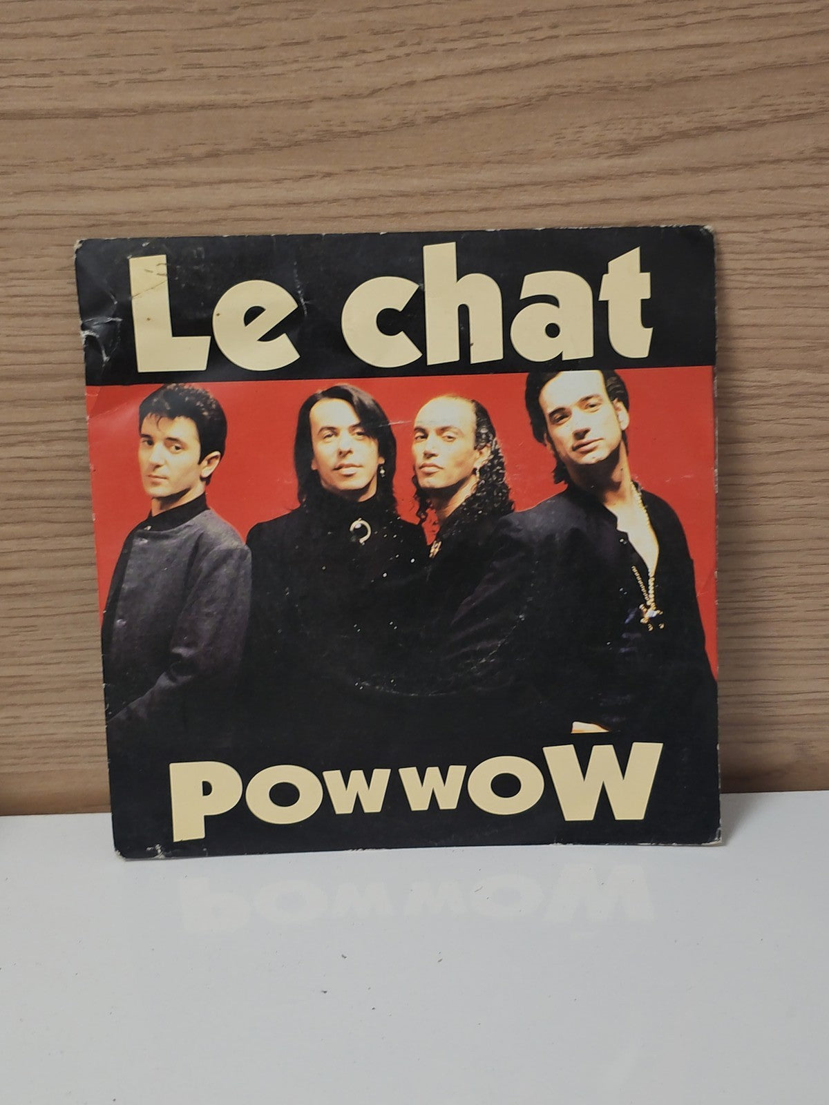 Vinyle 45 tours rétro Powwow ancien disque collection musique vintage occasion