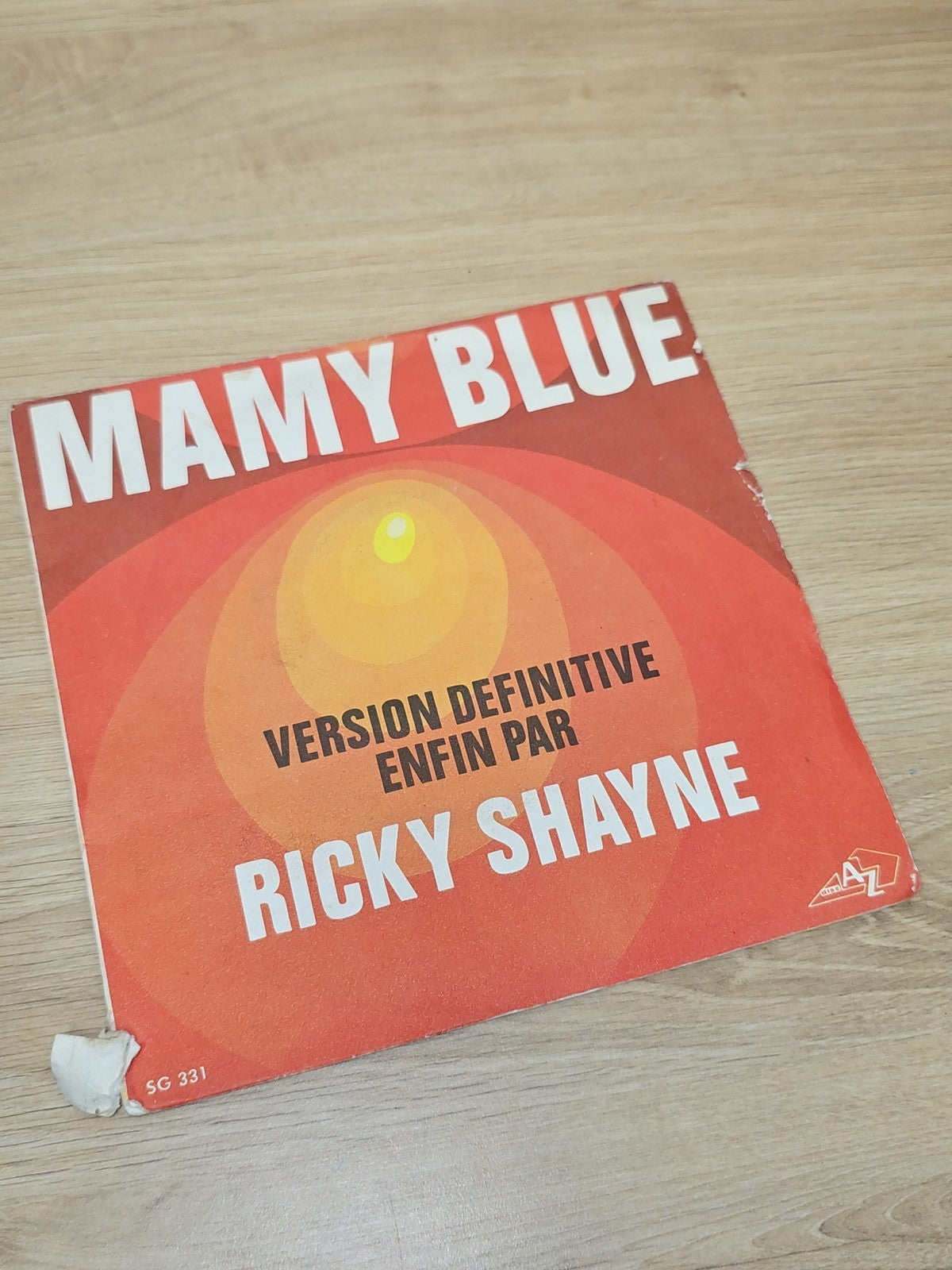 Vinyle 45 tours rétro Mamy Blue ancien disque collection musique vintage