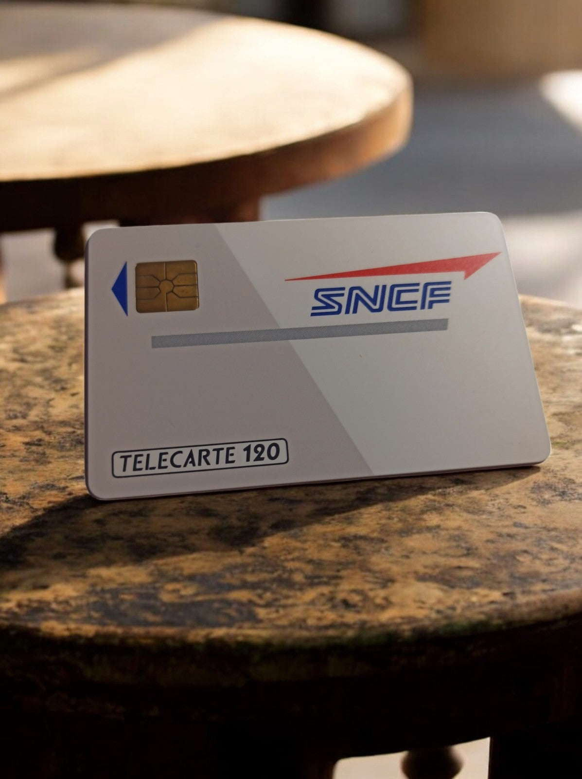 Carte téléphonique SNCF Télécarte 120 vintage rétro puce France