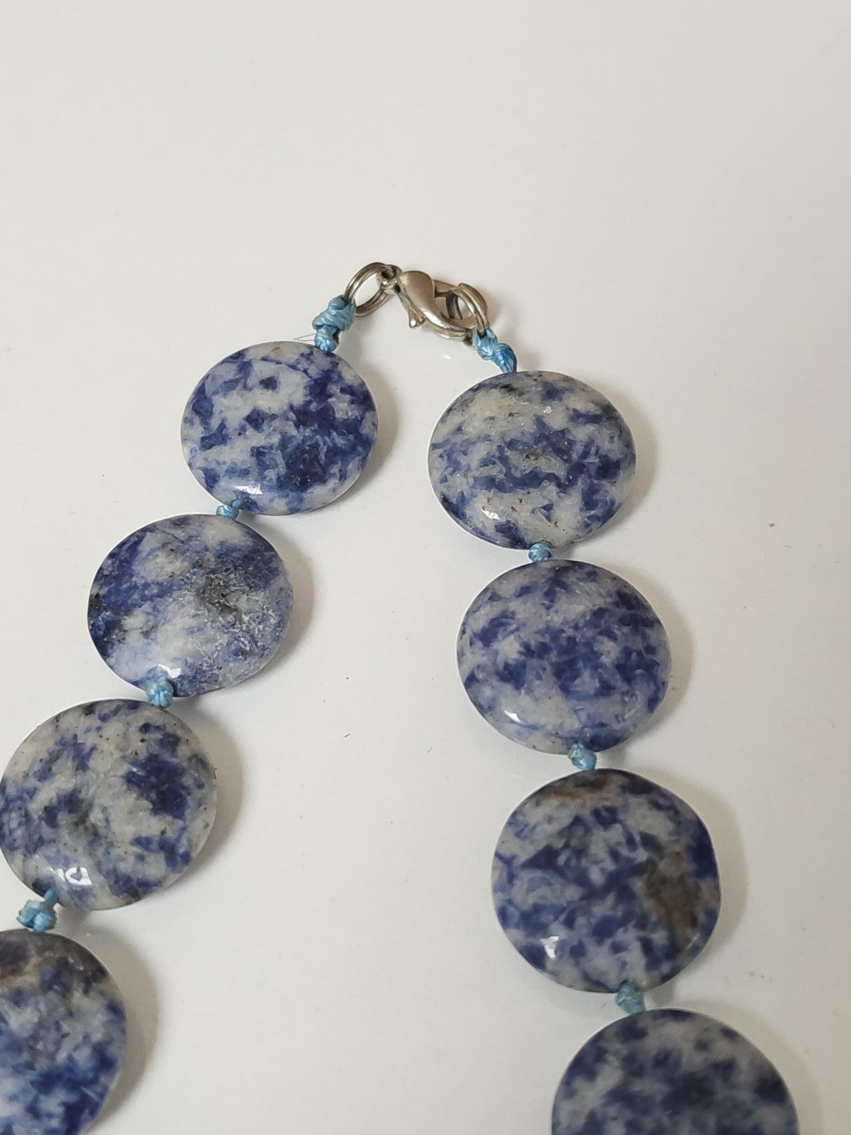 Collier ancien vintage grosses pierres naturelles rétro, bijou original collecti