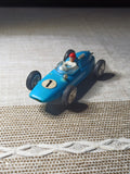 Voiture miniature Lotus Pat APPL 2030 vintage bleue, pilote rouge, rare ancien m