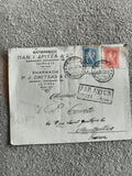 Lettre affranchie Grèce Pharmacie Dritsas timbres Héraklès Par Avion Montpellier