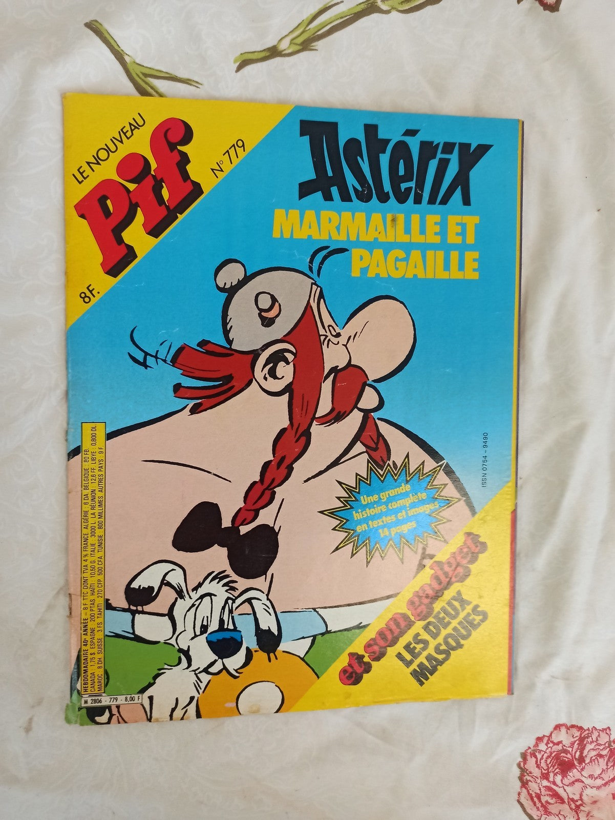 Magazine Pif n°779 Astérix Marmaille et Pagaille vintage rétro à restaurer