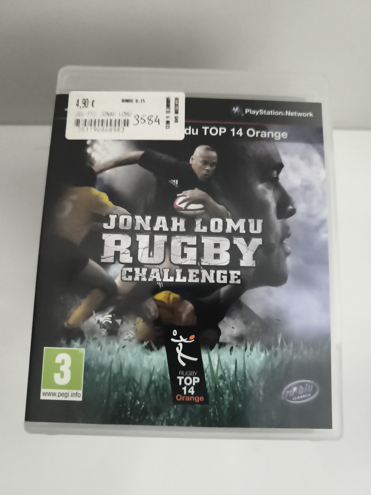 Jeu PS3 Jonah Lomu Rugby Challenge PlayStation TOP 14 Orange