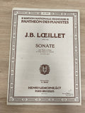Ancien livre partitions J.B. Loeillet violon piano Henry Lemoine France