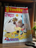 Magazine Tintin vintage années 80 couverture Vacances de Rêve rare collector