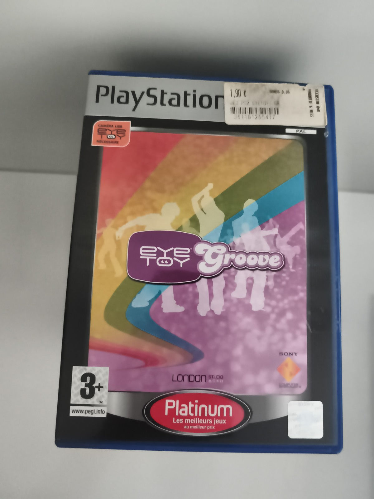 Jeu PlayStation EyeToy Groove Platinum PS2 Sony, jeu de rythme, version français