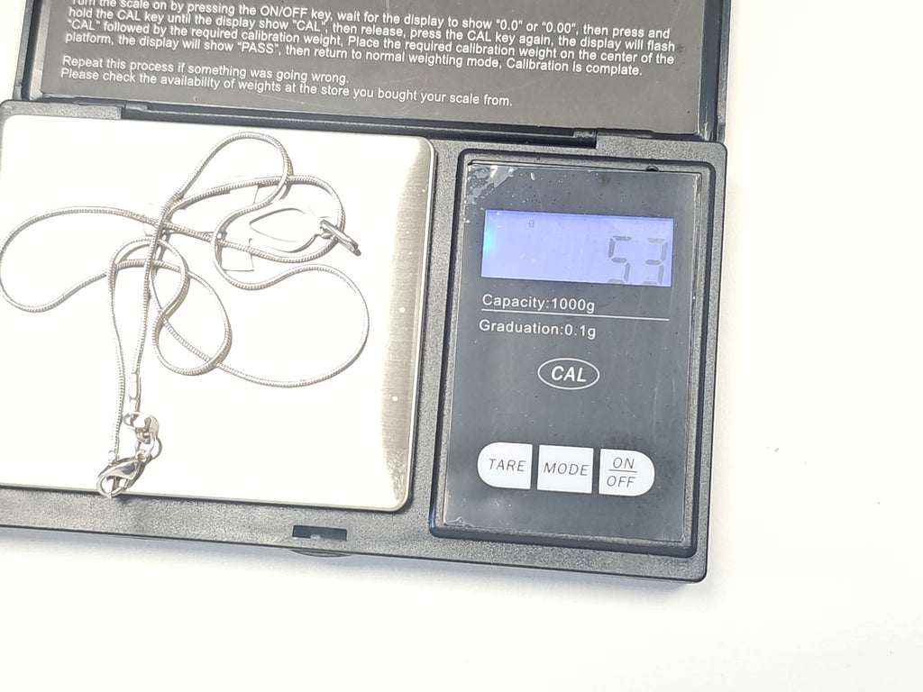 Collier ancien en argent massif 5,3g vintage bijou rétro pour collectionneur