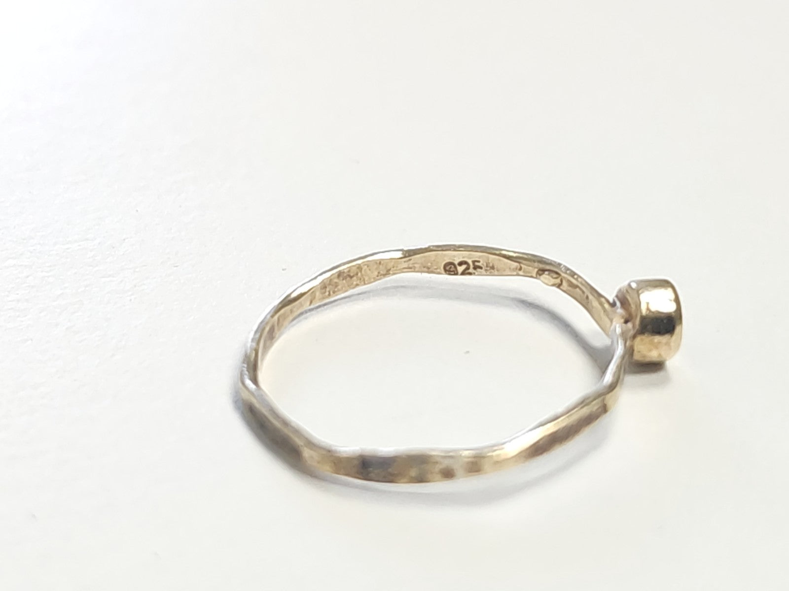 Bague vintage en argent ancienne, taille 51, bijou rétro collection femme