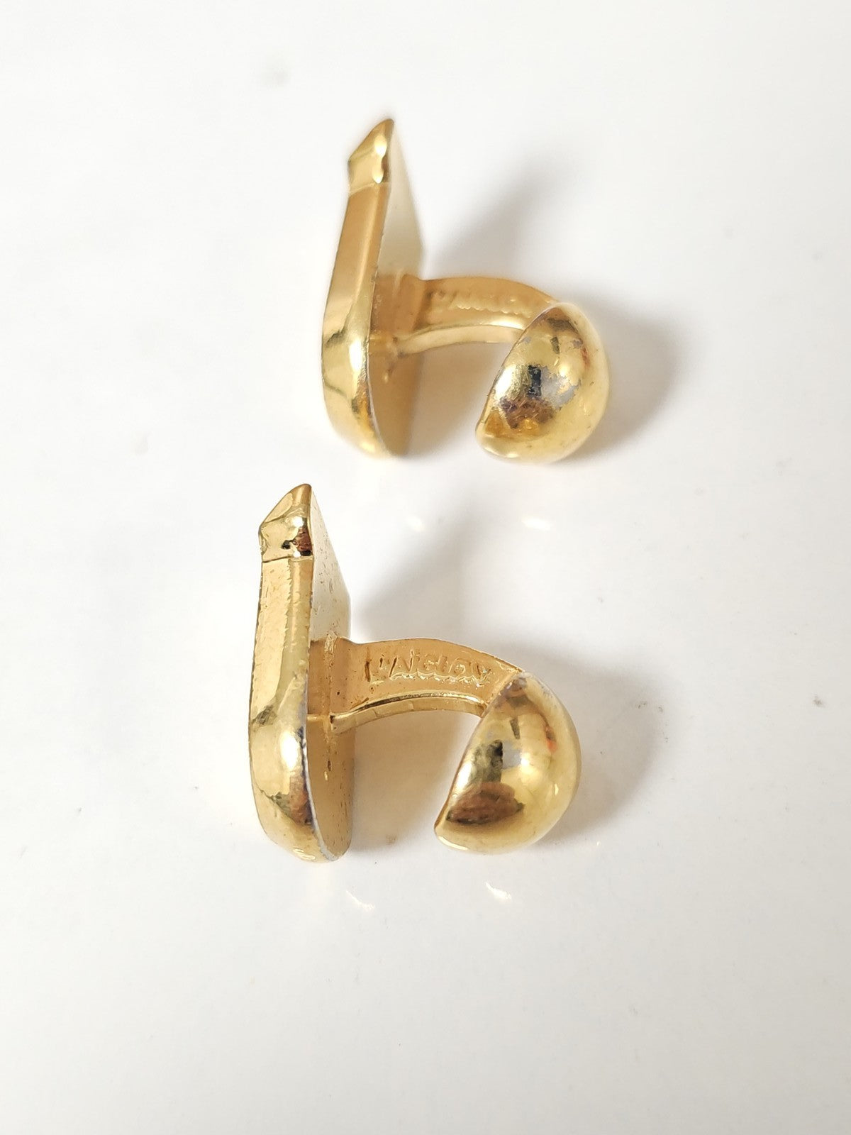 Paire de boutons de manchettes anciens vintage rétro pour collection ou costume