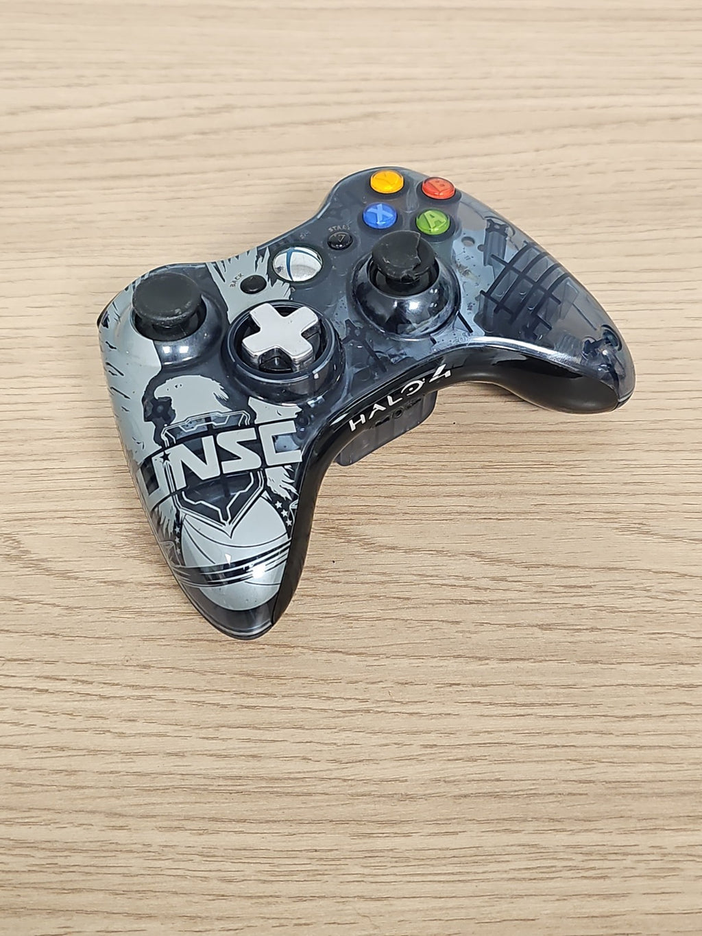 Manette Xbox 360 sans fil noire Edition Halo 4 non testée