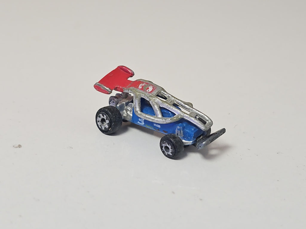 Micro Machines JUMPMAN buggy bleu 1987, jouet miniature course Dune Buggy