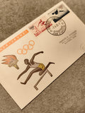 Lettre premier jour Rwanda-Urundi JO 1960 athlétisme, timbres olympiques