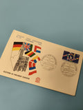 Enveloppe FDC Premier Jour d?Émission Strasbourg Parlement Européen drapeaux