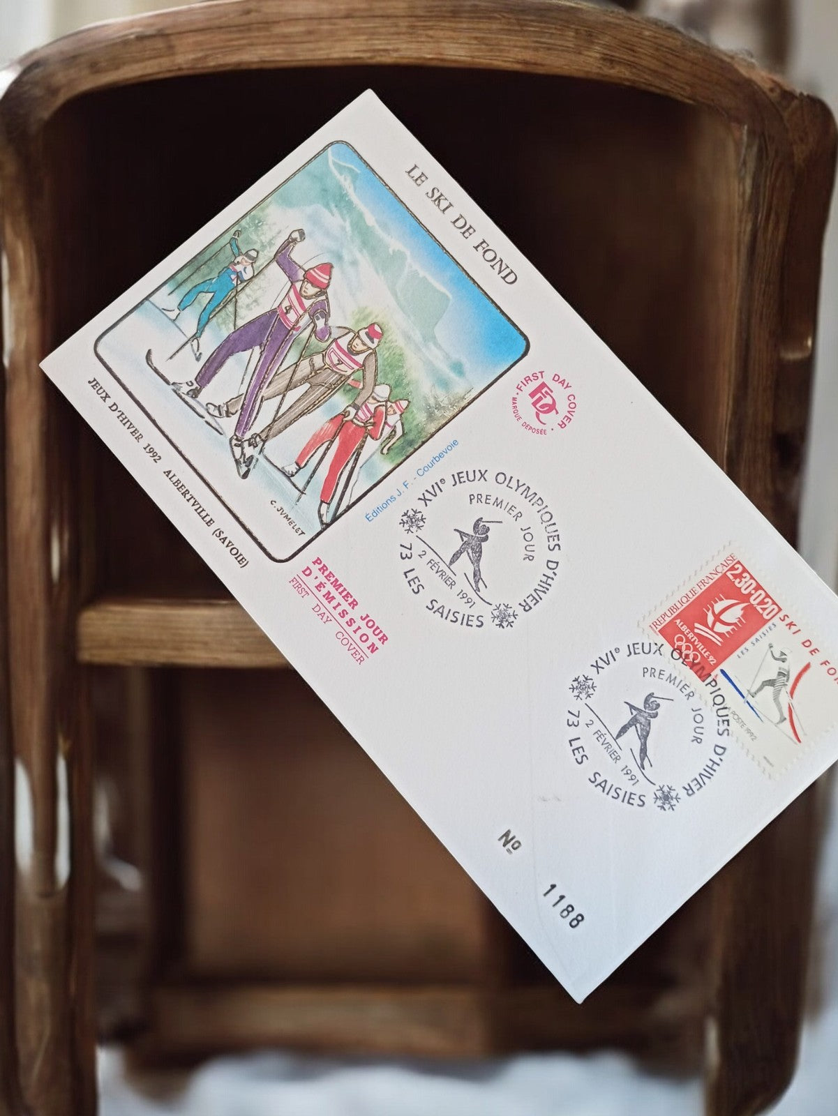 Ancienne enveloppe premier jour Jeux Olympiques vintage collection philatélie