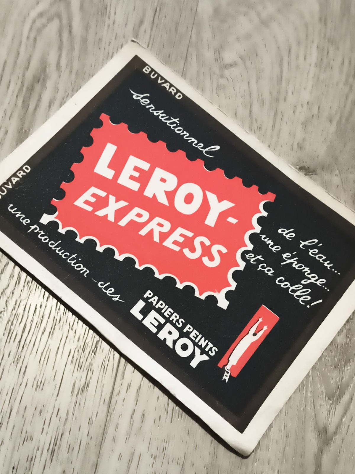 Buvard publicitaire ancien Leroy Express Papiers Peints Leroy vintage déco
