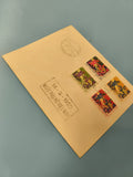 Ancienne enveloppe timbrée Vietnam 1955 oblitérée, philatélie collection