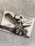 CPA humour avion ancien "Cueillie à votre intention" PHÉBUS