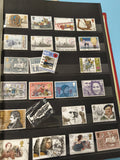 Lot anciens timbres oblitérés Angleterre collection thématique personnages et hi