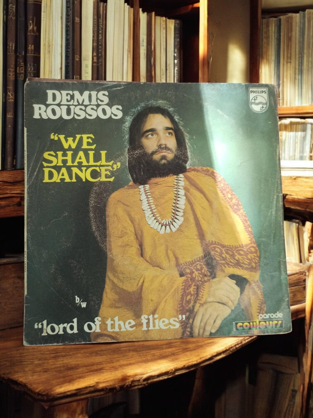 Vinyle 45 tours Demis Roussos We Shall Dance vintage Philips pochette rétro