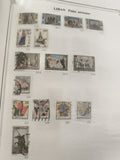 Timbres Liban Poste aérienne et floraux oblitérés, motifs variés philatélie