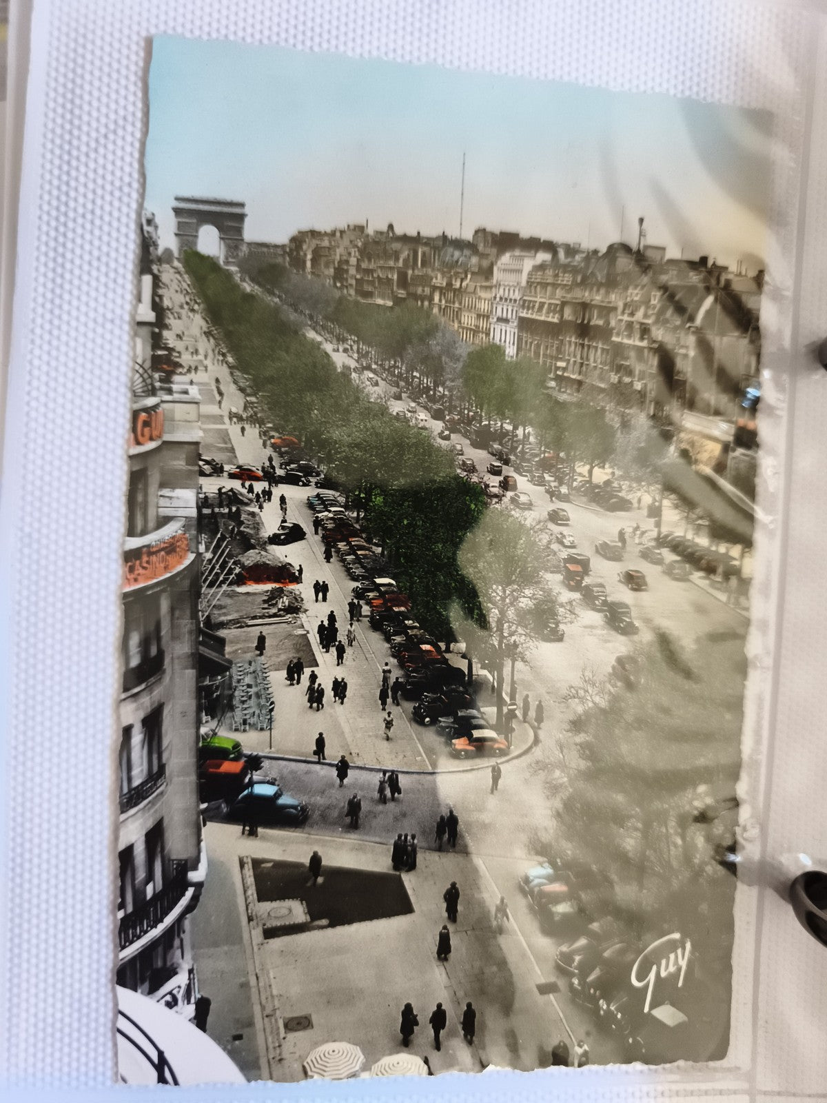 Carte postale CPA Champs-Élysées Arc de Triomphe Paris Guy