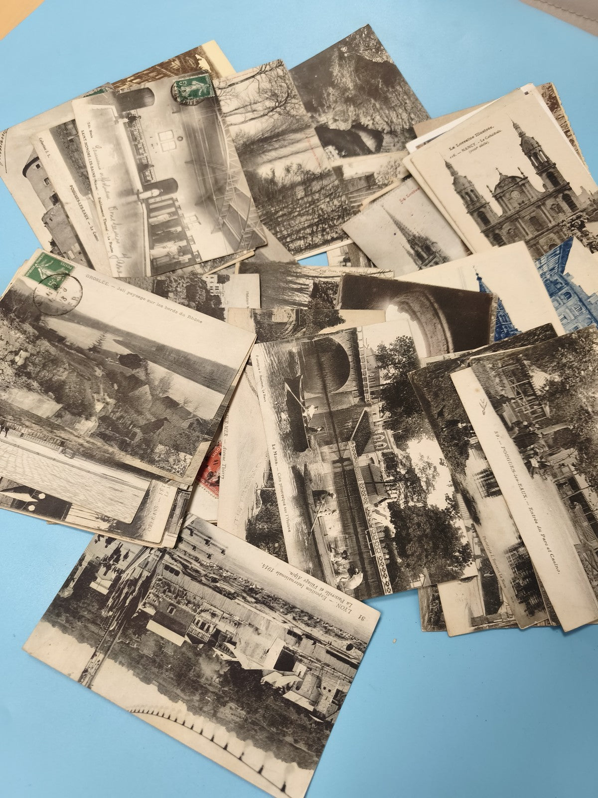 Lot cartes postales anciennes CPA vintage paysages monuments villes France (Ref