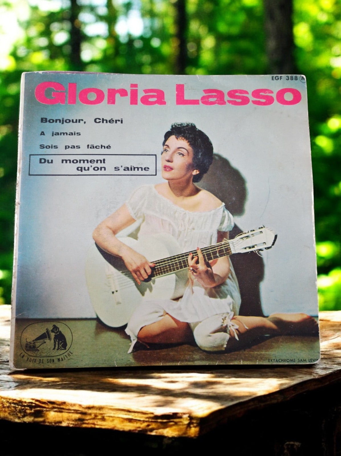 Vinyle 45 tours Gloria Lasso La Voix De Son Maître vintage pochette photo