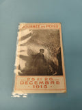 Carte ancienne Journée du Poilu 1915 document historique 1ère Guerre mondiale