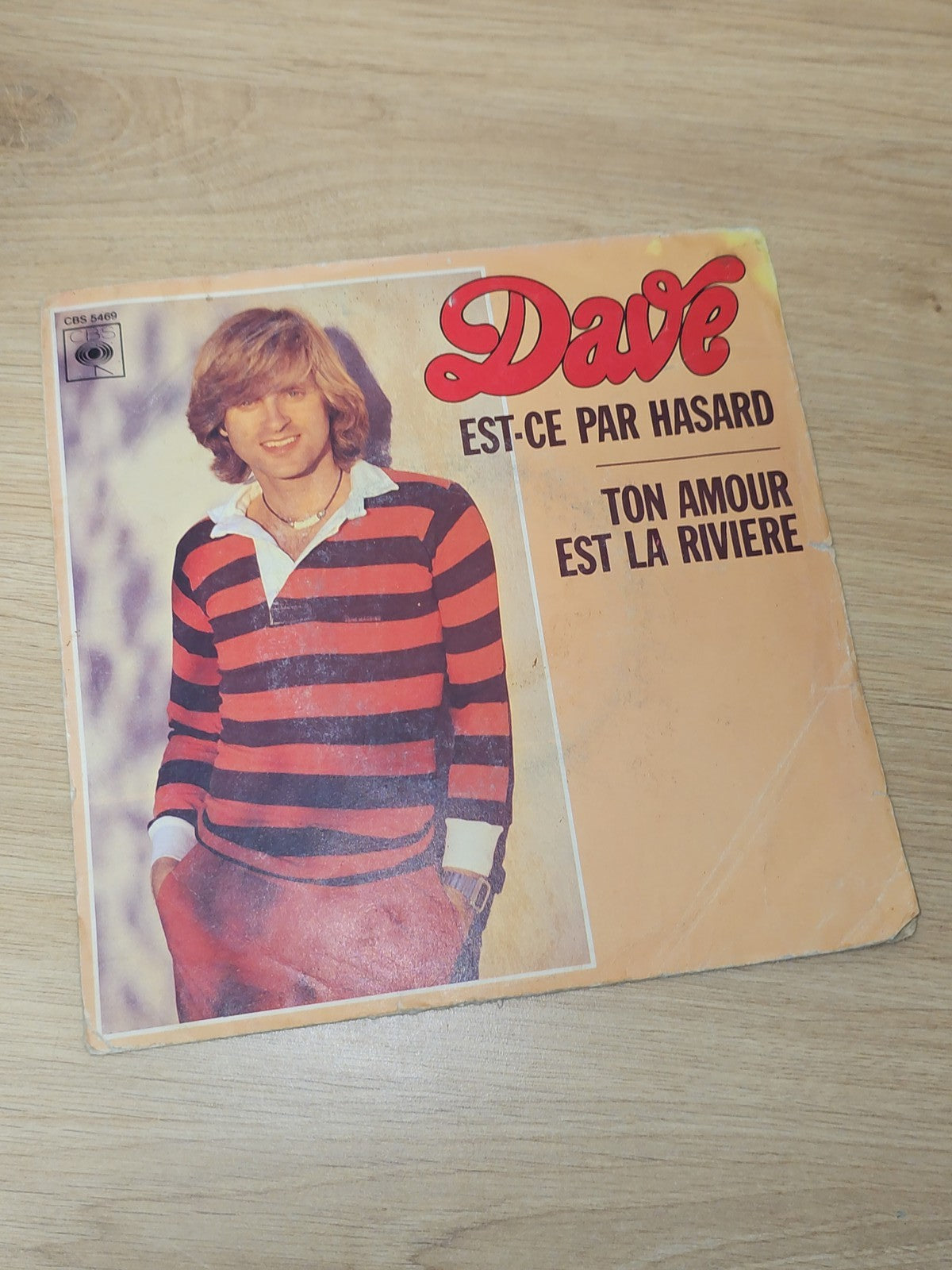 Vintage 45 tours Dave ancien disque vinyle rétro collection musique française