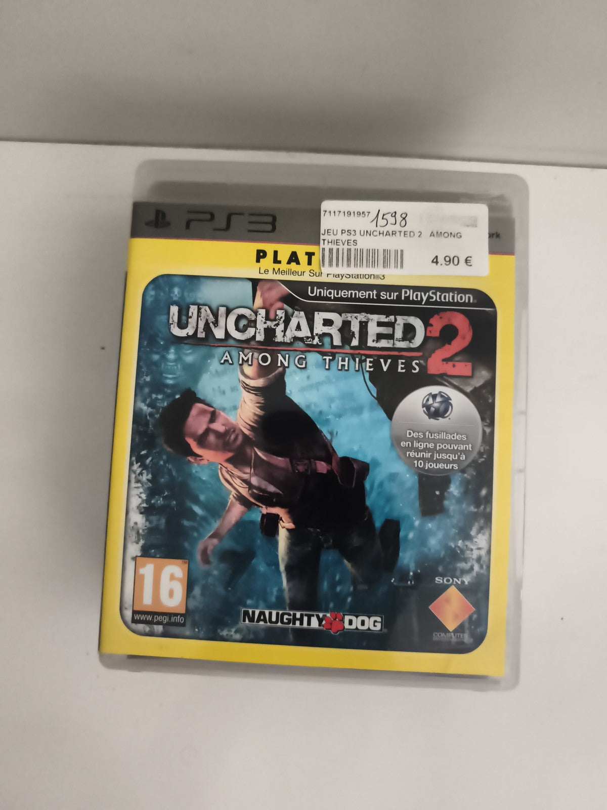 Jeu PS3 Uncharted 2 Among Thieves Platinum PlayStation Naughty Dog