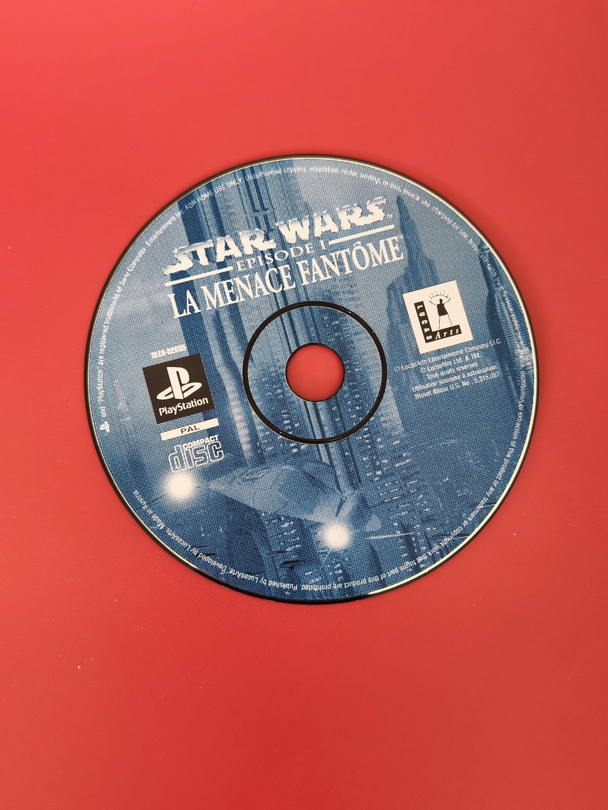 CD jeu PS1 Star Wars La Menace Fantôme disque seul compatible PlayStation