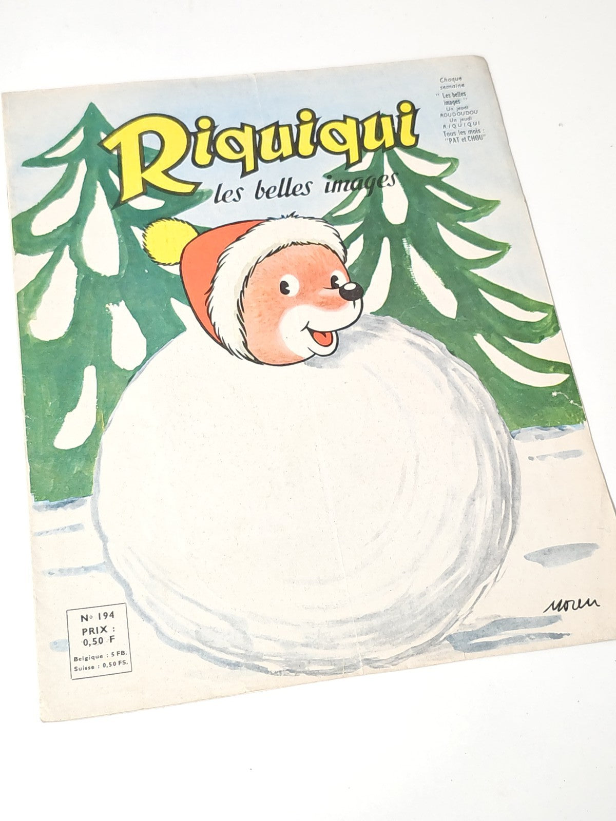 Livre vintage Riquiqui Les Belles Images ancien journal illustré collection enfa