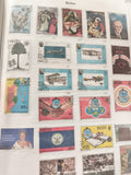 Lot anciens timbres Belize oblitérés thématique aviation Rotary 1980s philatélie