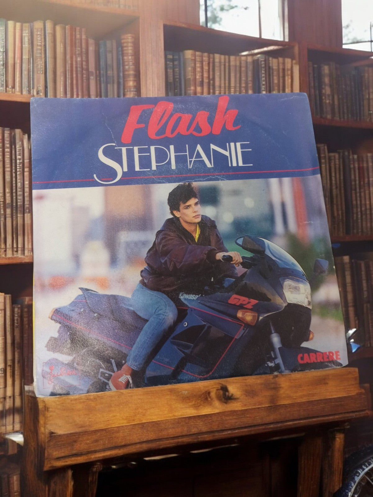 Vinyle 45 tours Flash Stéphanie vintage Carrere ancien disque rétro années 80