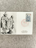 Carte Premier Jour Croix-Rouge 1957 Niort, timbre 15F Callot, philatélie France