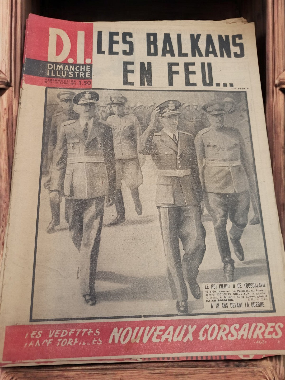Magazine Dimanche Illustré 1941 Les Balkans en feu ancien journal rétro vintage
