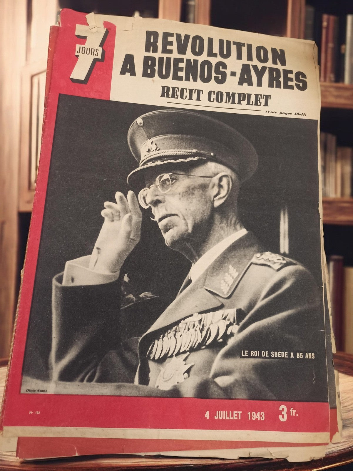 Magazine 7 Jours 1943 Révolution Buenos Ayres ancien journal rétro presse vintag