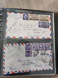 Ancienne enveloppe philatélie oblitérée USA, lot 2, timbres Liberty et faune