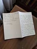Lettre manuscrite 1918 témoignage guerre ancienne écriture vintage